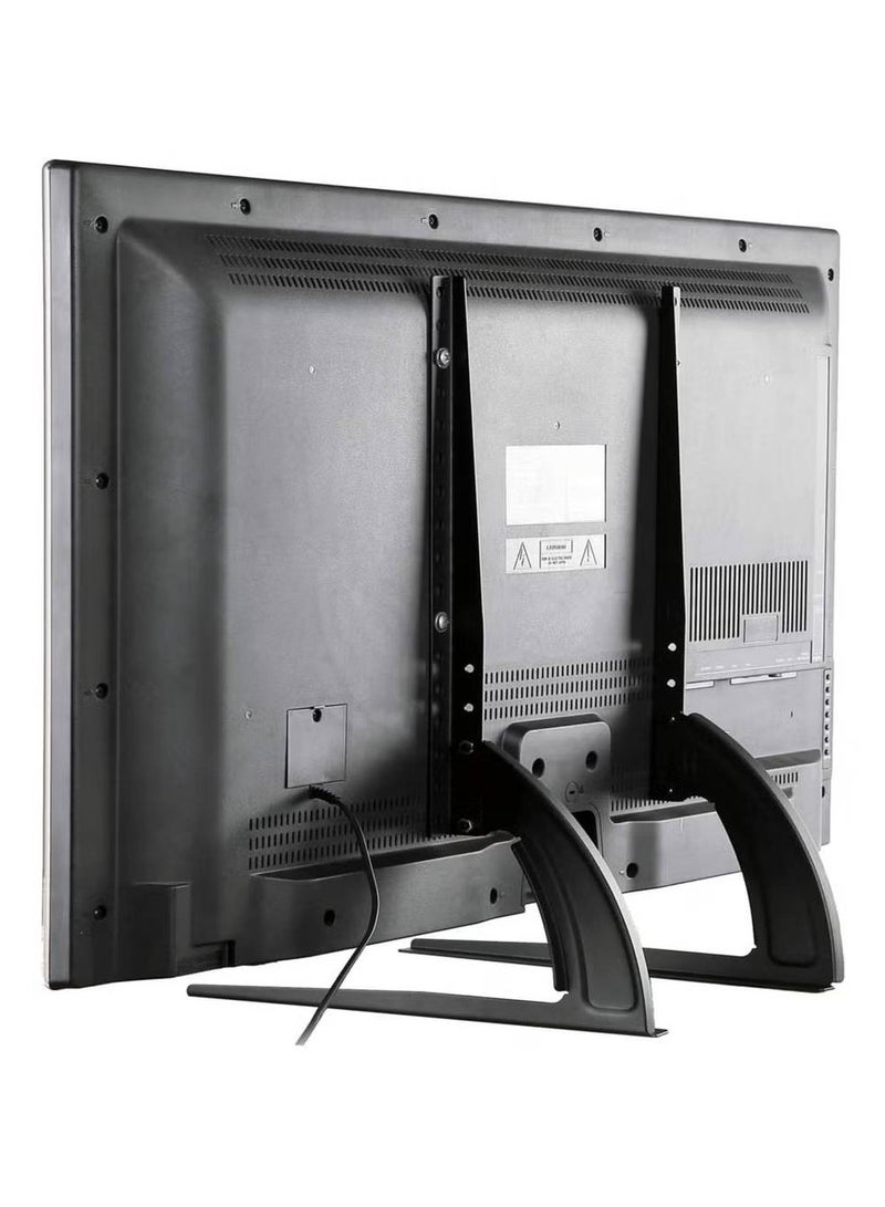 ليكسيس حامل تلفاز على سطح الطاولة مع أرجل تلفاز لمعظم أجهزة التلفاز ذات الشاشات المسطحة LCD وLED وPlasma مقاس 32 37 40 42 47 50 55 بوصة، حامل تلفاز بديل قابل لتعديل الارتفاع يتحمل حتى 88 رطلاً، أقصى حد VESA 800x400 مم - Image 1