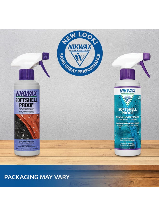 Nikwax Softshell Proof Spray-On High Performance Waterproofing Renewal Treatment Restores DWR Water Repellency in Jackets, Pants, Vests, Outerwear, Ski and Snow Gear - Image 2