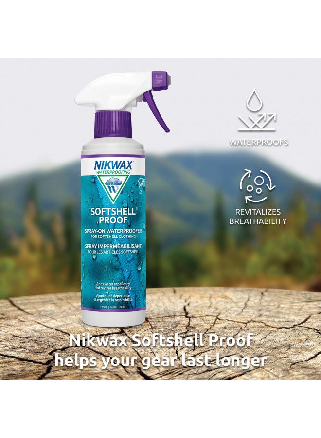 Nikwax Softshell Proof Spray-On High Performance Waterproofing Renewal Treatment Restores DWR Water Repellency in Jackets, Pants, Vests, Outerwear, Ski and Snow Gear - Image 4