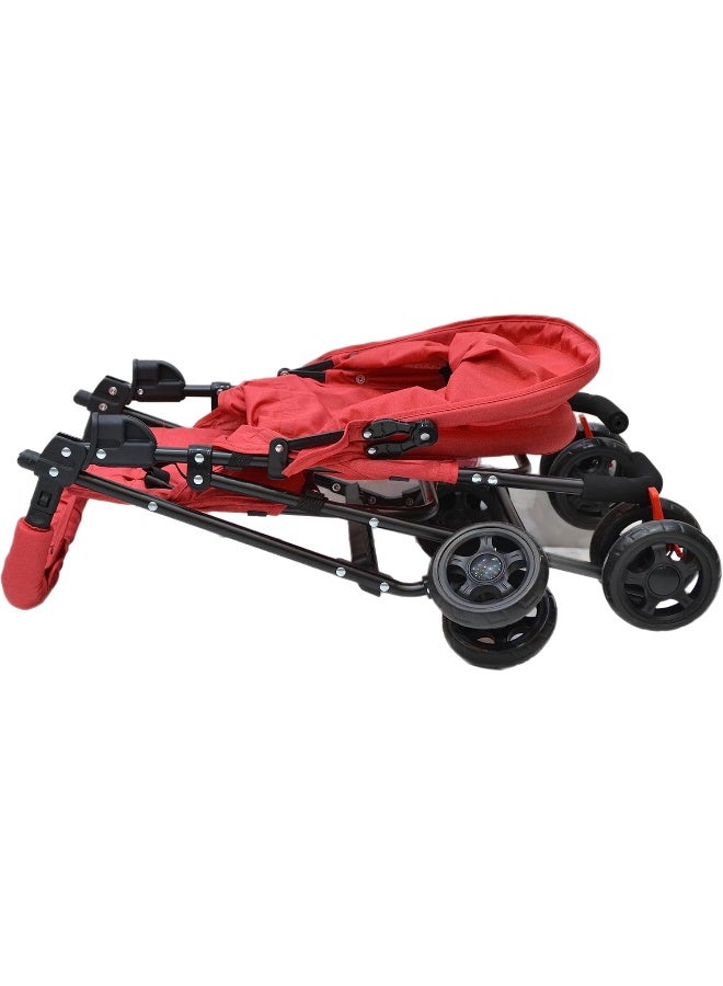 SMR Kids 521 Lightweight Stroller (Red) - Image 4