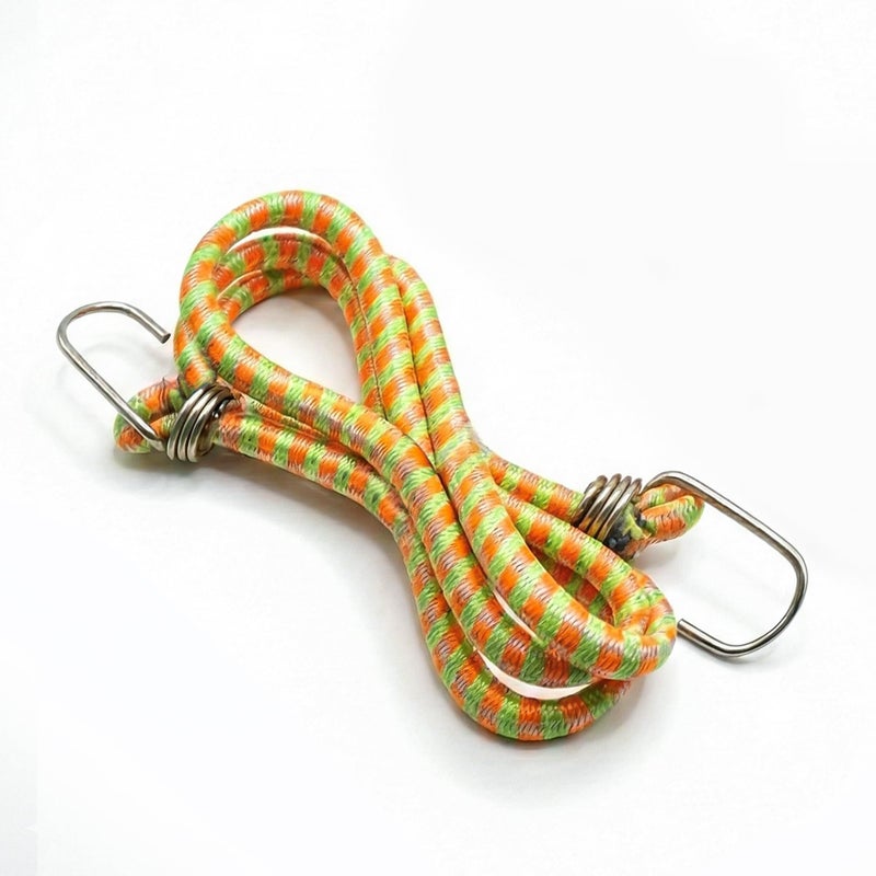 VERAT High Strength Stretchable Elastic Rope/Bungee Cord - Versatile for Hanging Clothes, Tying Behind Bikes, etc. (2m + Expandable) (Multicolour, Pack of 1) - Image 4