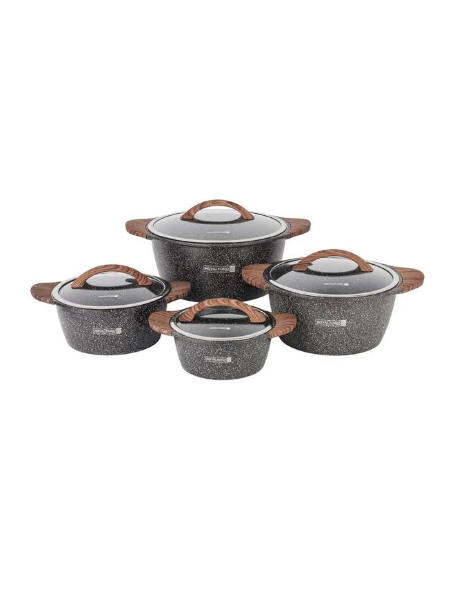 Royalford Granoware 10-Pieces Cookware Set, RF11738