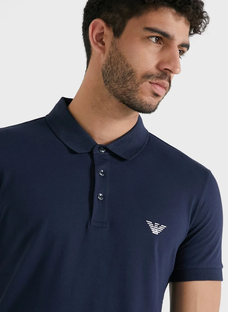 EMPORIO ARMANI Embroidered Logo Polo