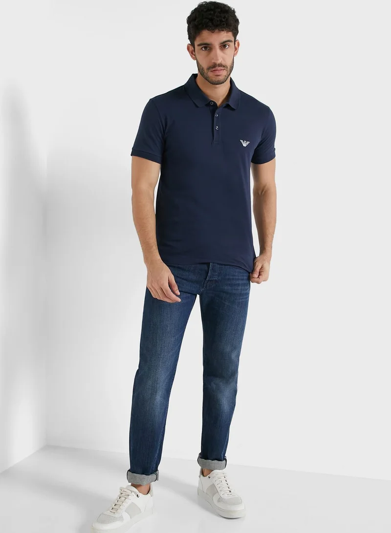 EMPORIO ARMANI Embroidered Logo Polo