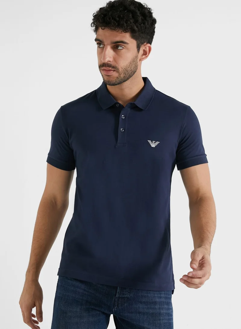 EMPORIO ARMANI Embroidered Logo Polo