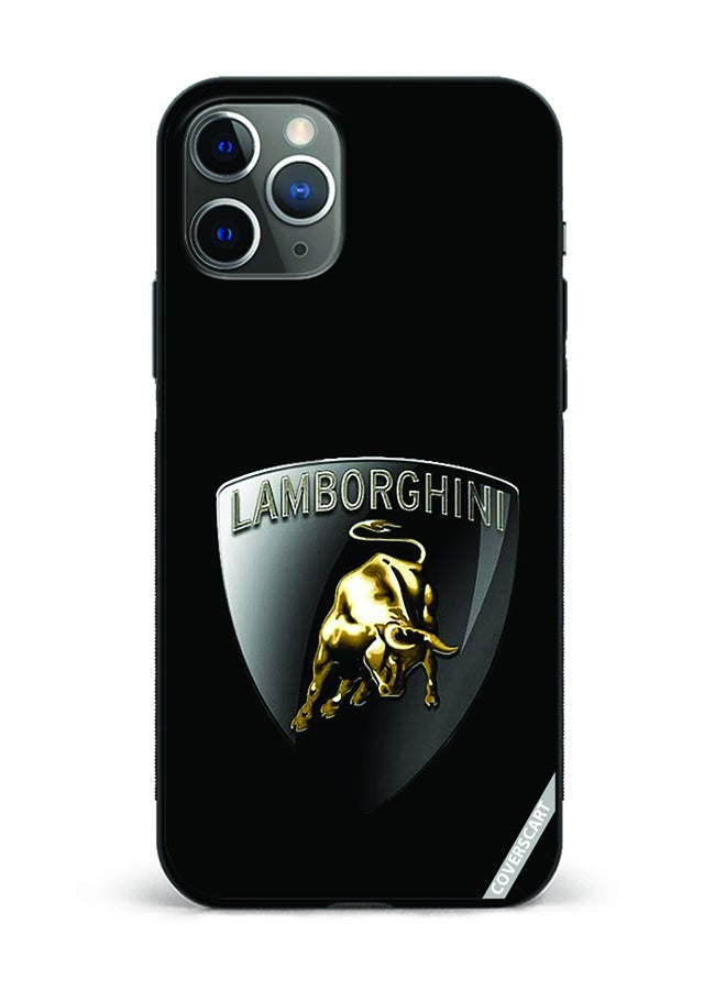 Protective Case Cover For Apple iPhone 11 Pro Max Lamborghini Design Black
