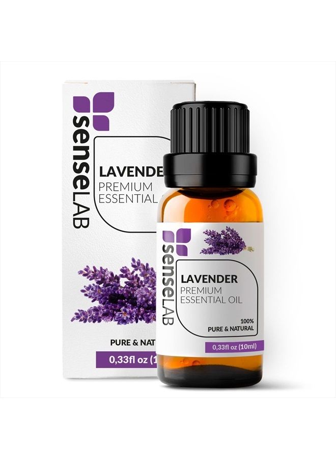 SenseLAB Lavender Oil Essential Oil - 100% Pure Extract Lavender Essential Oil - Therapeutic Grade Essential Oils - Relaxing, Soothing - Oil Skin (10 ml) - Image 1