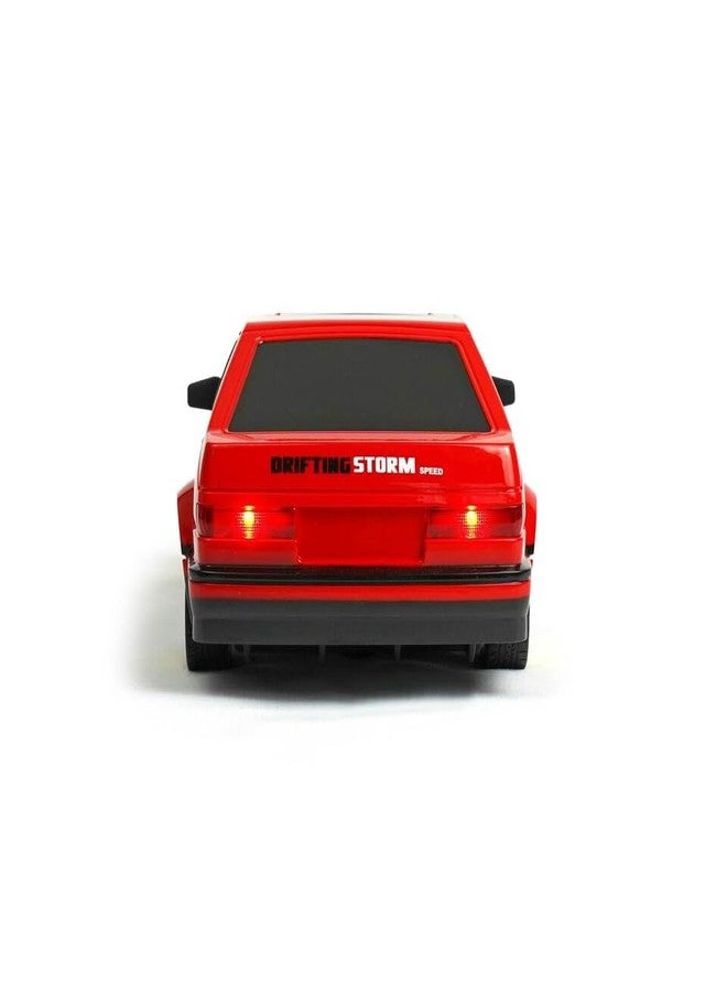 KERBRO RC Drift Car, 1:16 Scale Remote Control Car, 4WD RC Car with LED Lights and Drifting Tires for Kids and Adults (Red) - Image 4