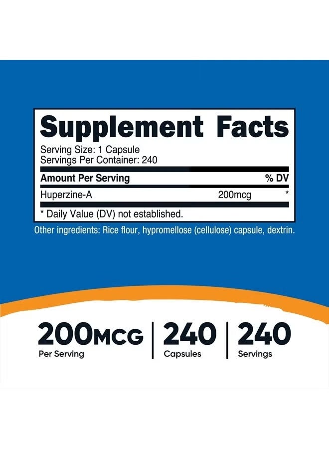 Nutricost, Huperzine-A, 200 mcg , 240 Capsules - Image 5