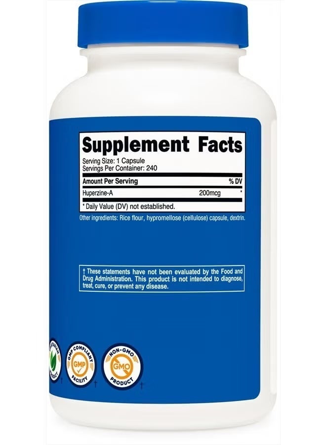 Nutricost, Huperzine-A, 200 mcg , 240 Capsules - Image 2