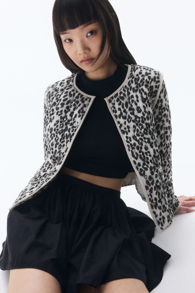 اتش اند ام جاكيت بتصميم محشو