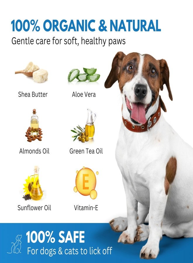 HANK Paw Cream for Dogs & Cats - Lick-Safe Dog Paw Protector Formula with Shea Butter & Vitamin E - Natural Paw Butter Moisturizer & Soother for Dry, Cracked Pads, Snout & Elbow - 50g - Image 2