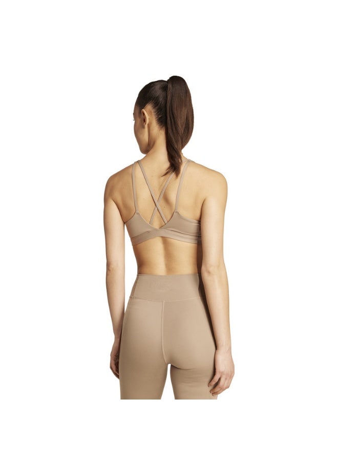 Adidas Adidas All Me Ess Ms Brown Workout Bra - Medium Support Bra For Women - Image 4