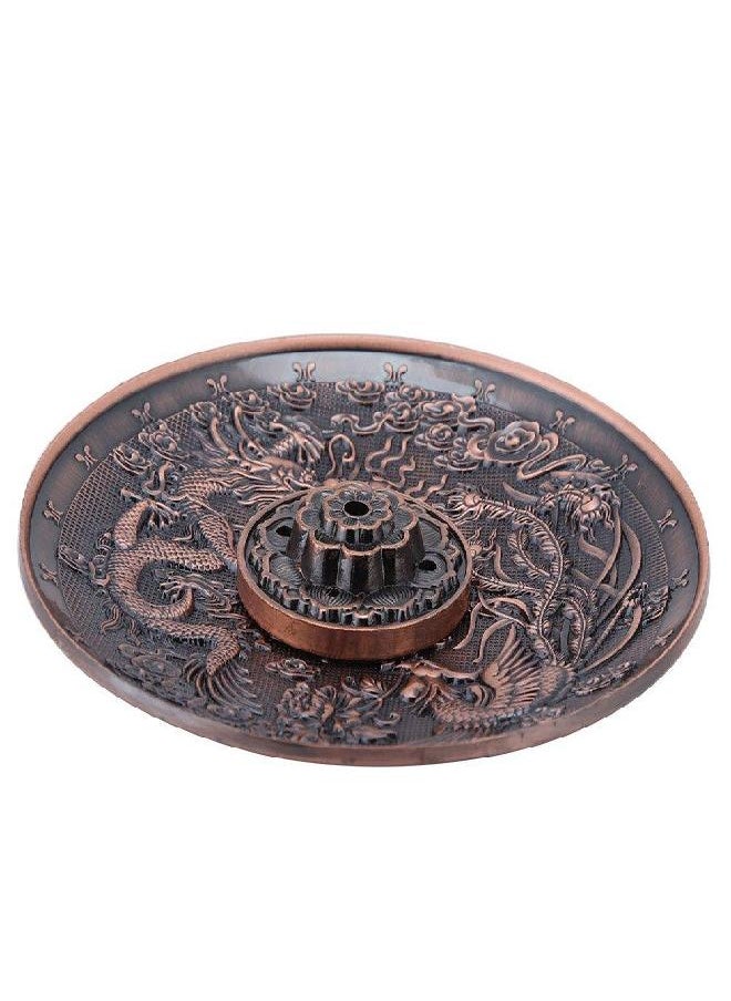 Zinc Alloy Incense Stick Burner Holder Dragon Pattern Censer Plate for Bedroom Office,Fit for 1.8mm 2.5mm 3.5mm Incenser Sticks (Red Bronze) - pzsku/ZE72164B49B77AC8B3A3DZ/45/_/1686057144/8e346931-78cf-4a6f-80a4-943eb7b5cde5