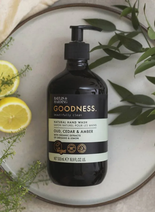 Baylis & Harding Baylis and Harding Goodness Oud Cedar and Amber Hand Wash 500ml