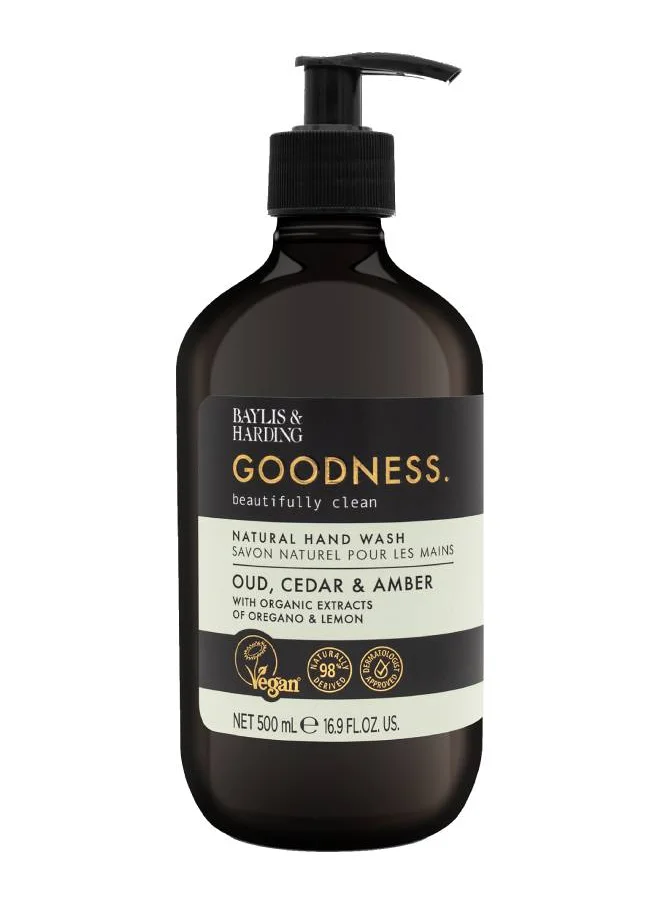 Baylis & Harding Baylis and Harding Goodness Oud Cedar and Amber Hand Wash 500ml