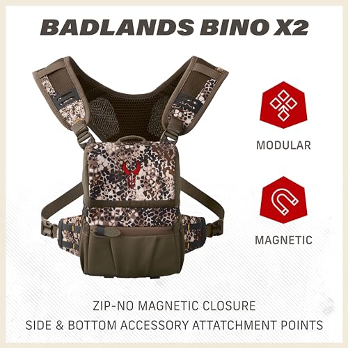 Badlands Bino X2 - Modular Binocular Harness System for Optimal Performance and Durability, Mud, Medium - Image 2