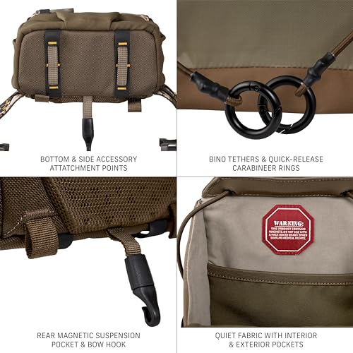 Badlands Bino X2 - Modular Binocular Harness System for Optimal Performance and Durability, Mud, Medium - Image 4