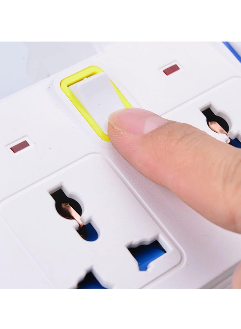 TYCOM Power Strip Surge Protector with USB Extension Cord Flat Plug with Widely 2 AC Outlet and 3 USB Small Desktop Station with 6 feet Power Cord Compact Socket - Image 3