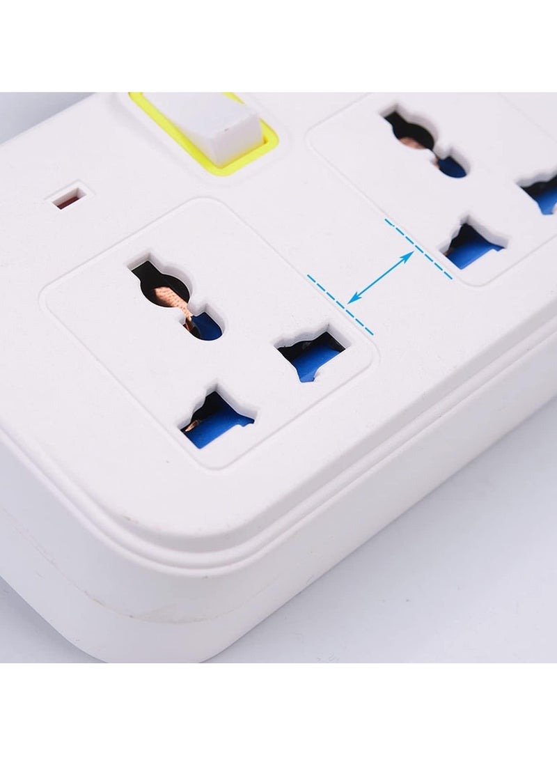 TYCOM Power Strip Surge Protector with USB Extension Cord Flat Plug with Widely 2 AC Outlet and 3 USB Small Desktop Station with 6 feet Power Cord Compact Socket - Image 5