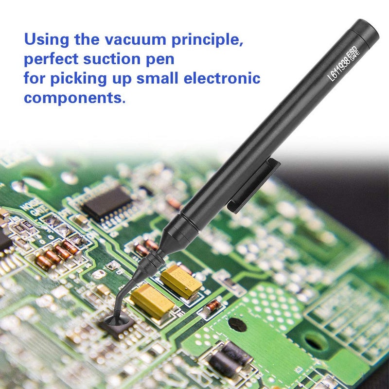 Wal front Vacuum Suction Pen L611938 Sucking Pickup Tool Kit IC SMD Pickup Tool with 6 Suction Pads and 2 Suction Tips - Image 2