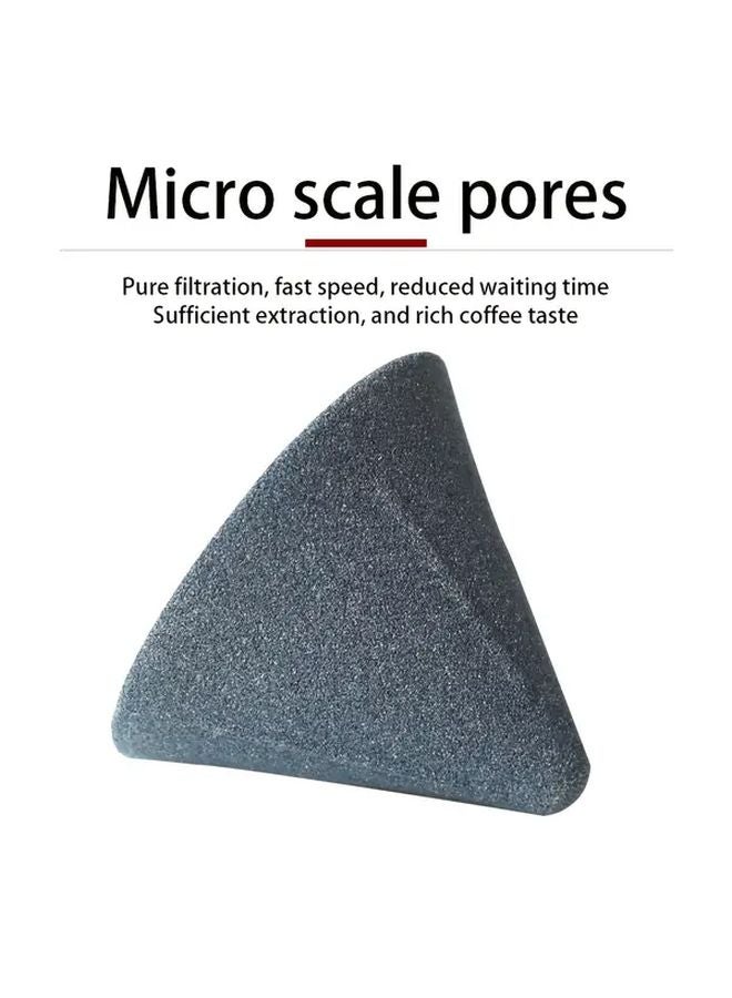 كوب فلتر سيراميك على شكل V، قدر سحابي كبير، قهوة مسامية صغيرة قابلة لإعادة الاستخدام، إسبرسو، شاي - Image 4