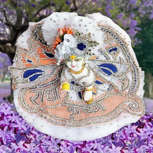 Partish Laddu Gopal Heavy Janamashtmi Dress l Ladoo Gopal Dress l Kanha Ji Poshak Size 1 2 4 5 6 - Image 1