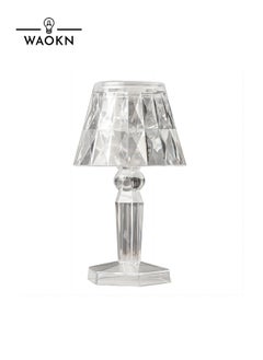 Crystal Diamond Table Lamp Led Transparent Acrylic Small Night Lamp Simple Net Red Atmosphere Lamp Bedroom Bedside Lamp