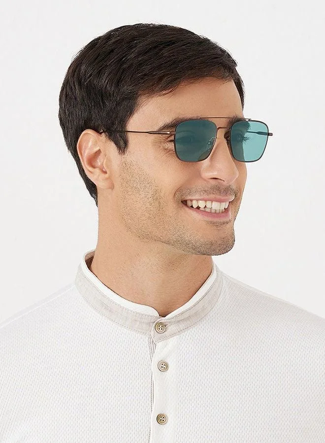 30Sundays 30Sundays VALIANT,Men Sunglasses, Aviator Sunglasses, UV Protection: UV400 (Brown,Green)