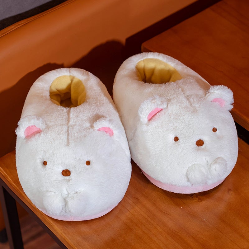 Cute Cartoon Cotton Slippers for Couples Bear