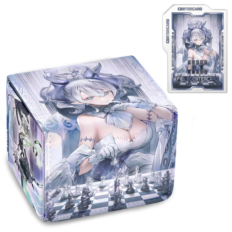 sabermaster Card Deck Box Fits for YGO MTG,100+ Card Storage Box Trading Games PU Leather Storage Premium Deck Case (Labrynth) - Image 1