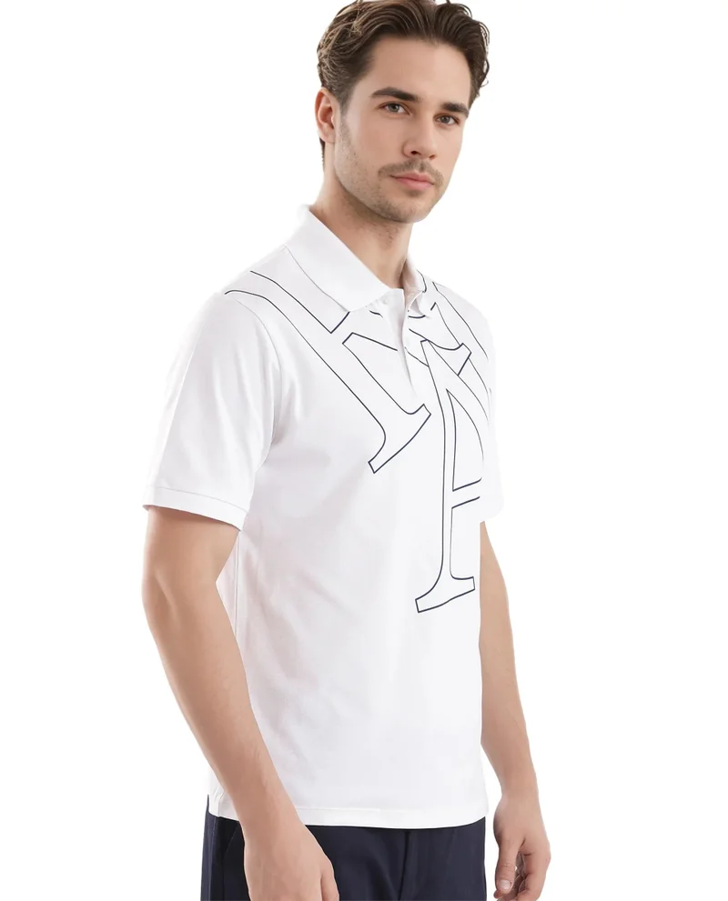 Rare Rabbit Men's Graphic Print Button Closure Polo