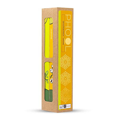 Phool Luxury Incense Devotion Combo Pack – Natural Incense Sticks (Tulsi & Jasmine), 80 Organic Charcoal-Free Agarbatti, Pack of 2, Free Wooden Stand, Pooja & Meditation - Image 5