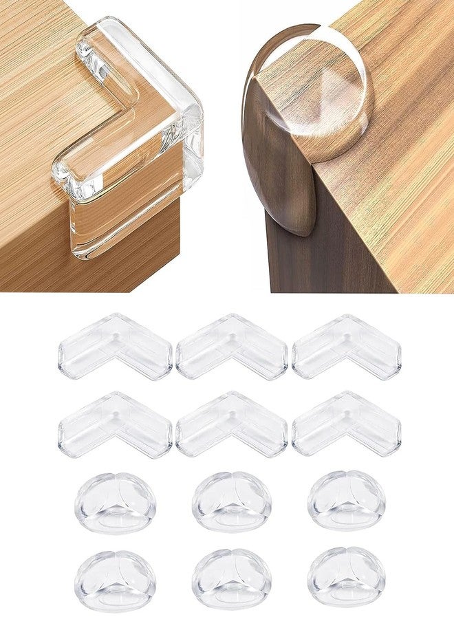 BLUVAS Clear Corner Guards for Baby Safety, 12-Pack, Transparent Table Edge Protectors - Image 1