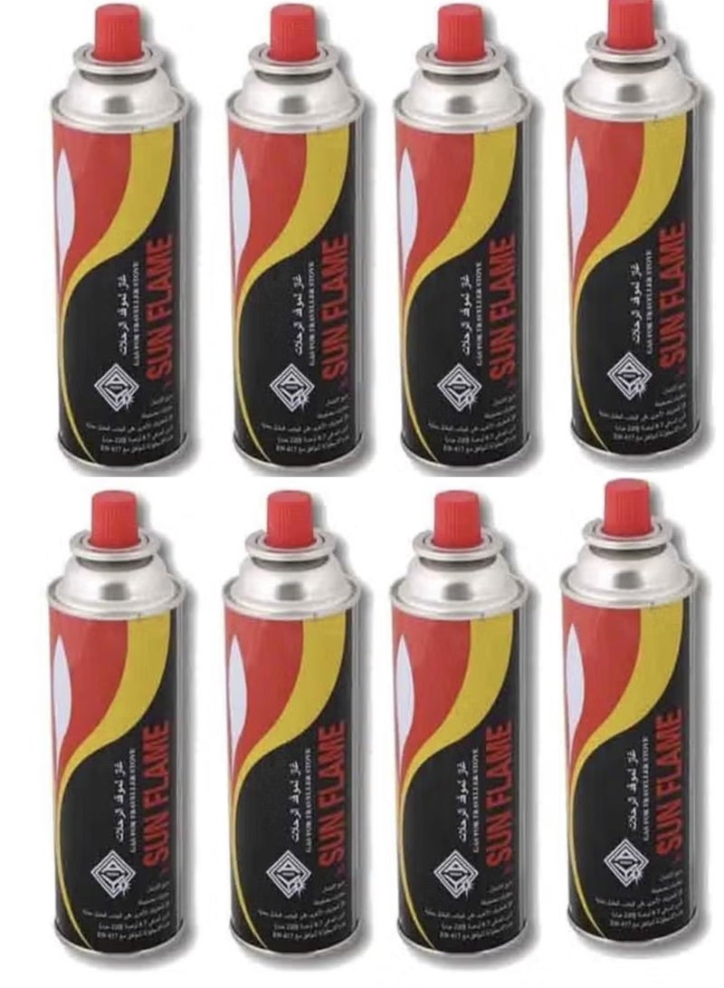 غاز البوتان لموقد التخييم عبوة من 8 قطع 227 جم