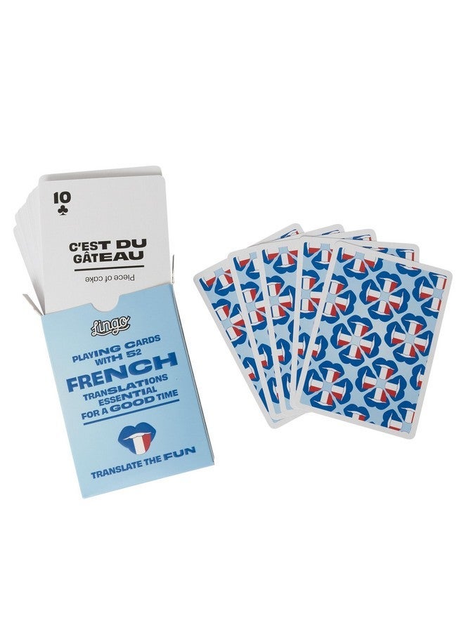 Lingo French Playing Cards in Wayfarer Tin Box | Travel Flashcards | Learn French Vocabulary in A Fun & Easy Way | 52 Essential Translations - Image 5