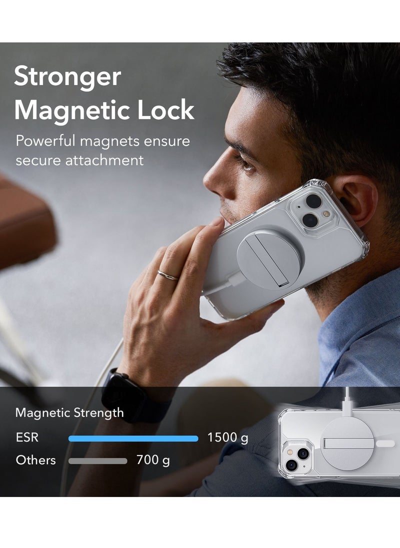 esrgear ESR Air Armor Serie Clear Case with HaloLock Ring [Scratch-Resistant] [Shock-Absorbent] Hard PC Back + Soft TPU Frame with HaloLock Ring [PC+TPU+Magnetic] MagSafe Supported  - Image 3