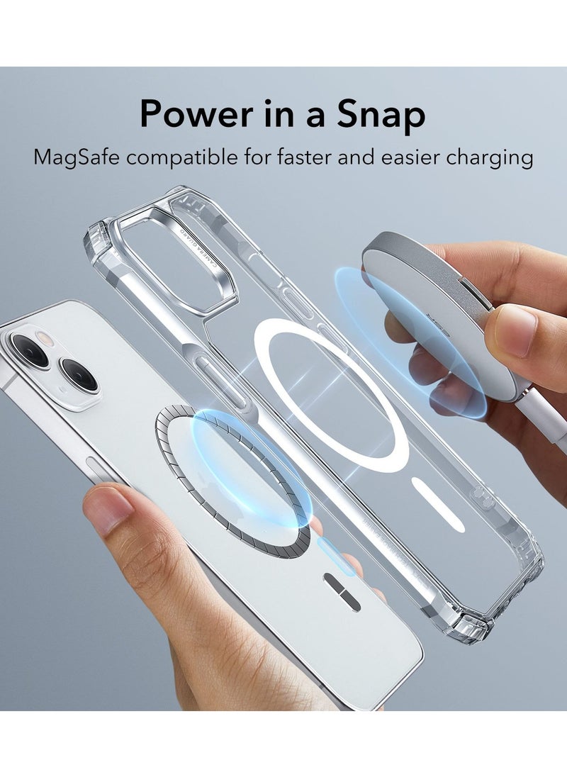 esrgear ESR Air Armor Serie Clear Case with HaloLock Ring [Scratch-Resistant] [Shock-Absorbent] Hard PC Back + Soft TPU Frame with HaloLock Ring [PC+TPU+Magnetic] MagSafe Supported  - Image 2