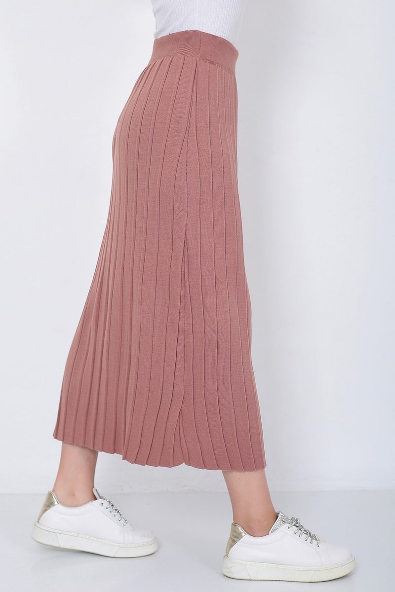 Lugmo Women's Knitwear Skirt Oversize Dusty Rose  - Image 5