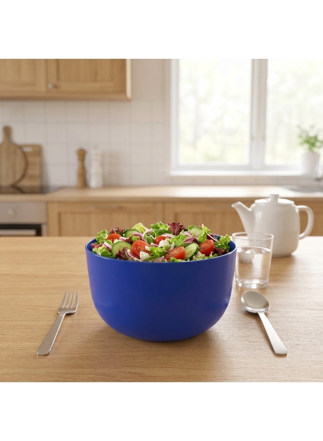 EasyGO Easy-Go Set of Reusable Plastic Bowls 1.1L (3 Bowls) BPA Free PP – Microwave, Freezer & Dishwasher Safe - Azure Blue - Image 1