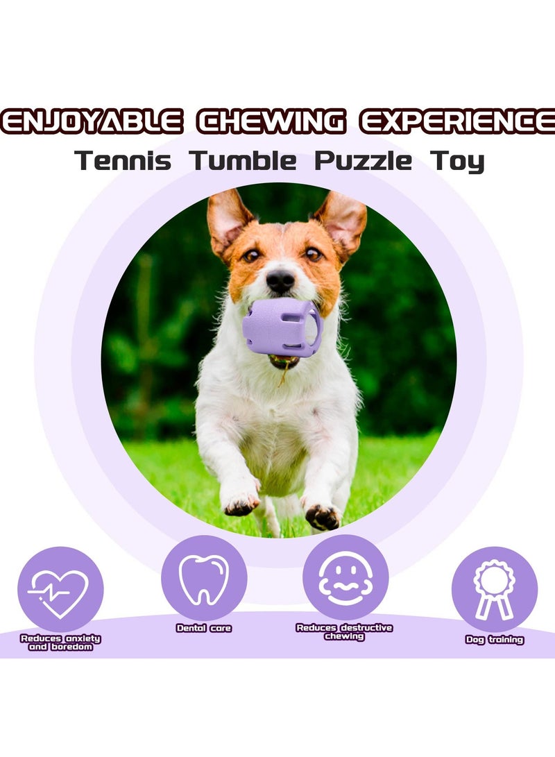 KASTWAVE Puppy Dog Tennis Tumble Puzzle Toy, Interactive Teeth Chew Toys for Dogs, Pet Educational Toys for Small and Medium Dogs, Tennis Cup for Dogs Outdoor Training Ball - Image 3