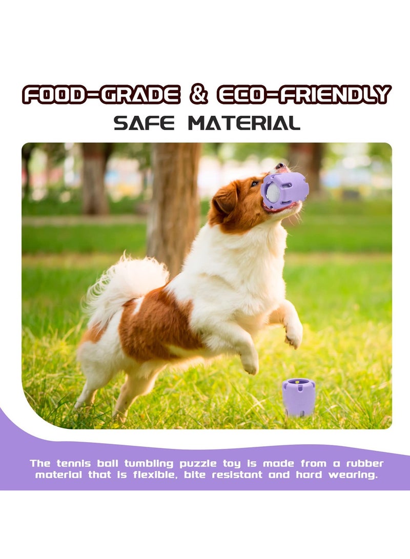 KASTWAVE Puppy Dog Tennis Tumble Puzzle Toy, Interactive Teeth Chew Toys for Dogs, Pet Educational Toys for Small and Medium Dogs, Tennis Cup for Dogs Outdoor Training Ball - Image 2