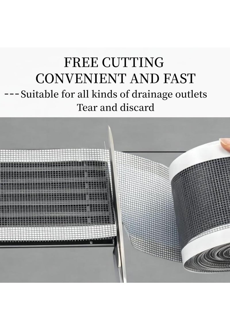 Disposable Self-Adhesive Shower Drain Hair Catcher – Anti-Blocking Floor Drain Strainers for Kitchen, Bathroom, Laundry, and Bathtub – Includes Cleaning Shovel for Easy Maintenance (7 cm Width) - Image 5