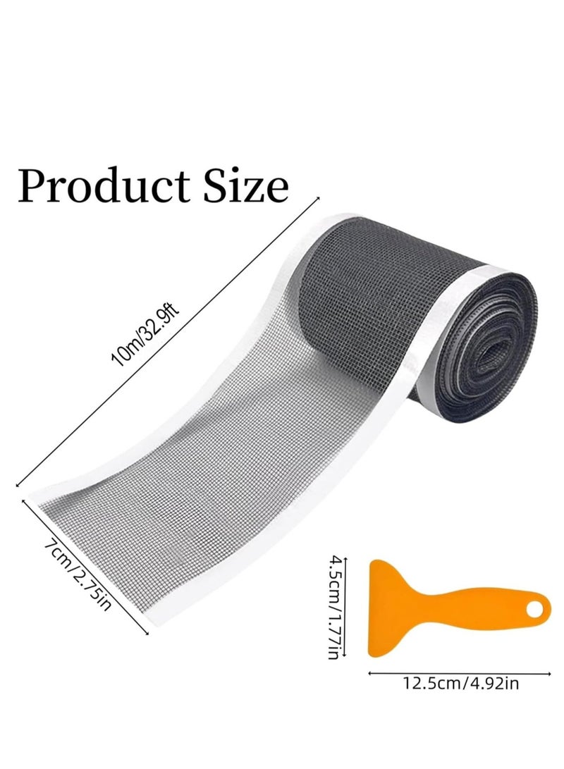 Disposable Self-Adhesive Shower Drain Hair Catcher – Anti-Blocking Floor Drain Strainers for Kitchen, Bathroom, Laundry, and Bathtub – Includes Cleaning Shovel for Easy Maintenance (7 cm Width) - Image 2