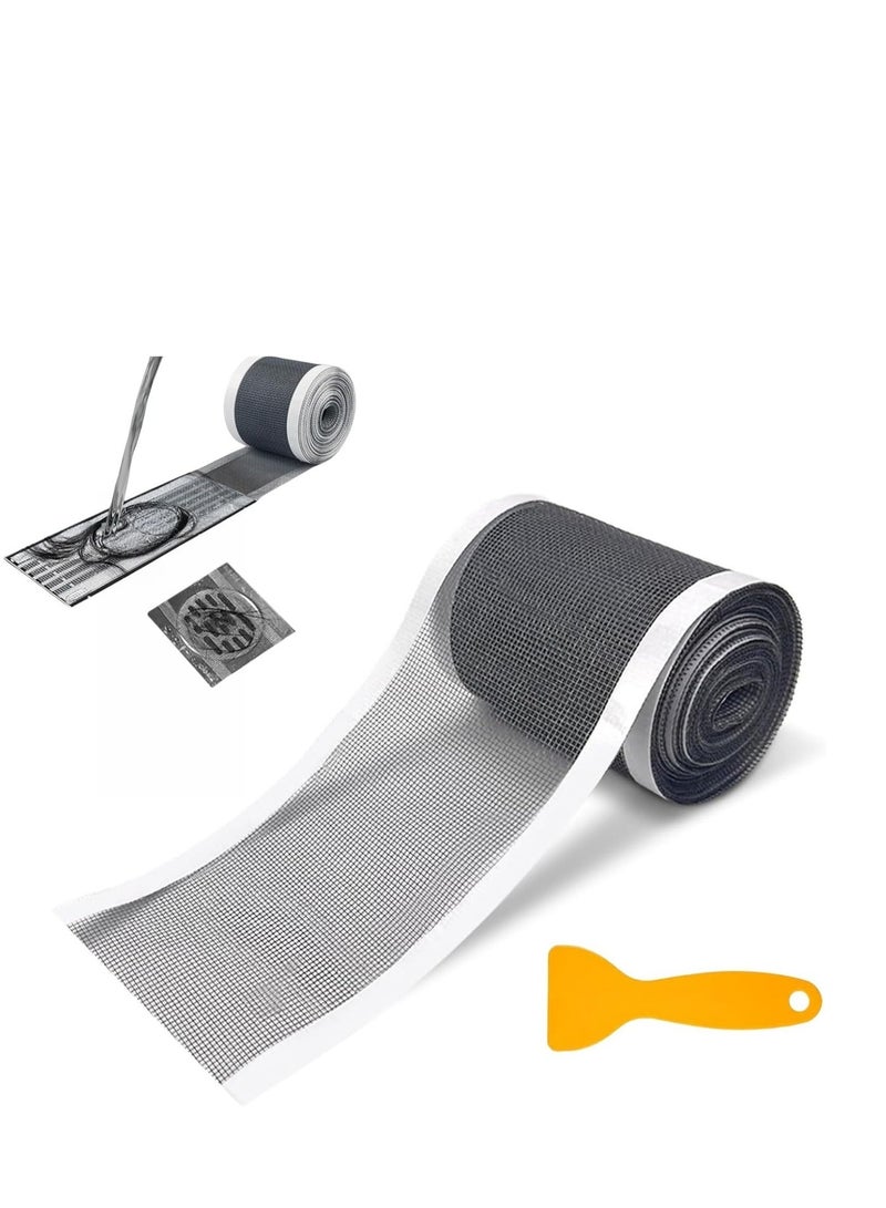 Disposable Self-Adhesive Shower Drain Hair Catcher – Anti-Blocking Floor Drain Strainers for Kitchen, Bathroom, Laundry, and Bathtub – Includes Cleaning Shovel for Easy Maintenance (7 cm Width) - Image 1