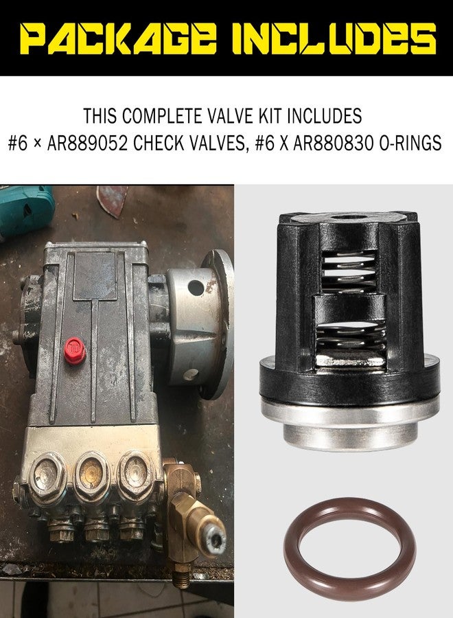 Camoo AR1828 Water Pump Check Valves Kit & AR1857 Pressure Washer Packing Kit Compatible with Annovi Reverberi 18mm RK, RKA, RKV, XRC, Replace Mi-T-M 70-0177 - Image 3