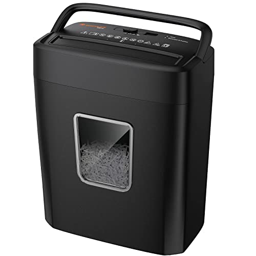 Bonsaii Paper Shredder 8Sheet Crosscut Home Office Shredder with 42 Gallon Bin P4 Security Level Document Shredder Shred Credit CardMailStapleClip C261C Updated - Image 1