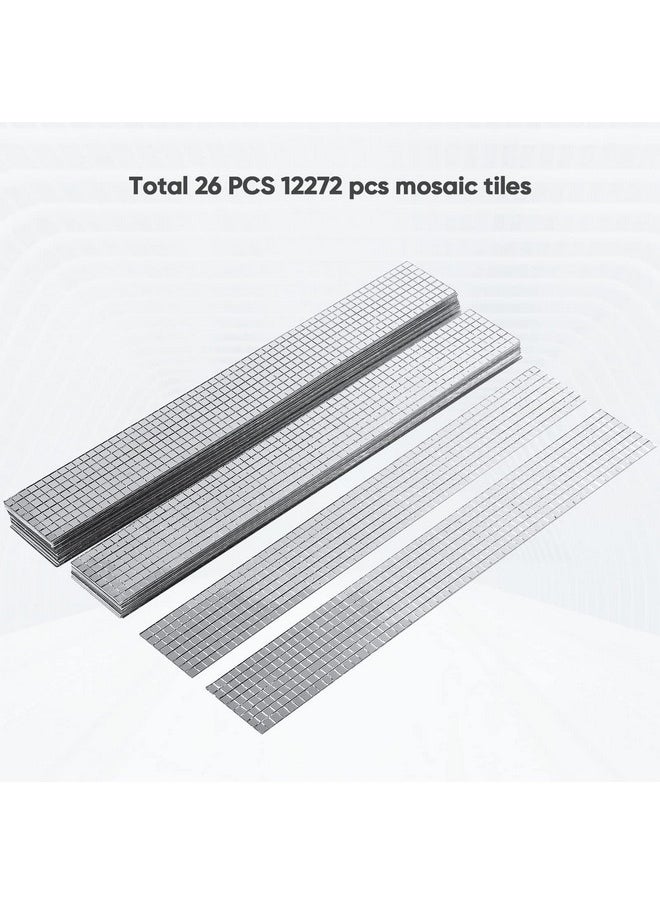 PP OPOUNT - 12272 Pcs Self-Adhesive Mosaic Tiles, Small Mirror Mosaics Tiles For Diy Crafts, Disco Balls, Indoor Decoration(5 X 5 Mm) - Image 1
