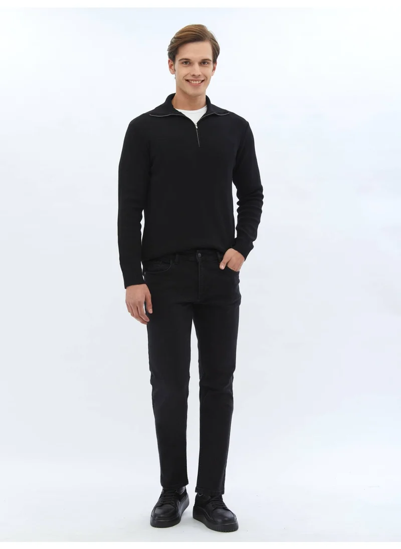 Kip Black Patterned Knitwear