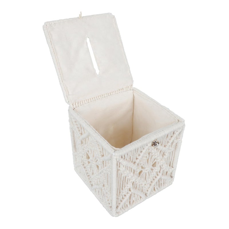 Retro Cotton Rope Woven Storage Box For Tissues And Napkins Home Decor - Image 2